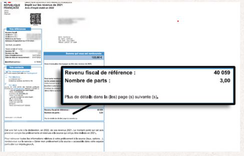 revenu fiscal ref